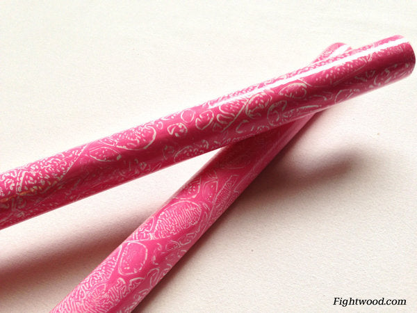 FIGHTWOOD COLOR Lady "Abstract Art Pink White" (pair)