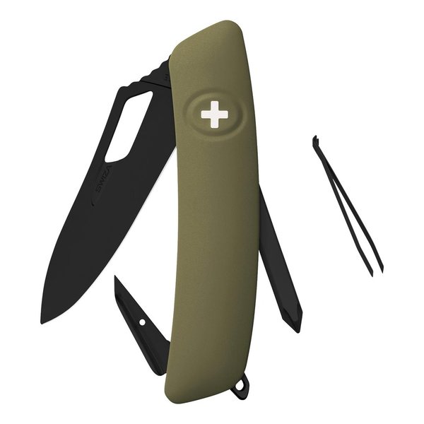 SWIZA one-hand knife SH02 ALL BLACK OLIVE