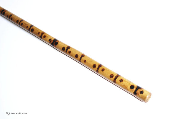 Rattan stick with branded pattern