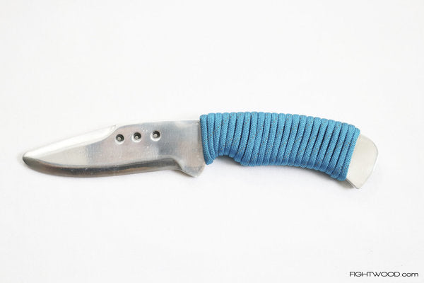 aluminum knife with paracord handle