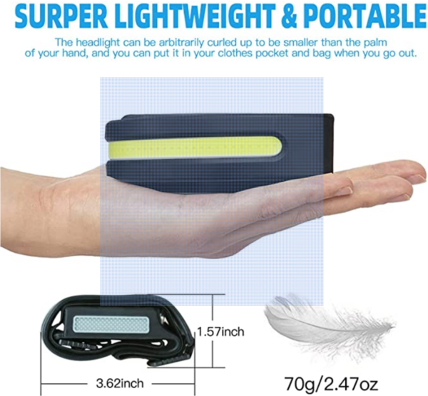 LED headlamp with WAVE CONTROL + accessories