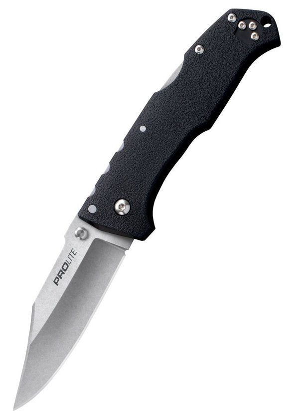 Pro Lite pocket knife with clip point tip and black handle