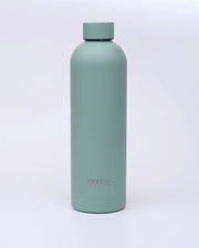 Isolierte Edelstahl Trinkflasche Grün für Sport Yoga Pilates und Alltag