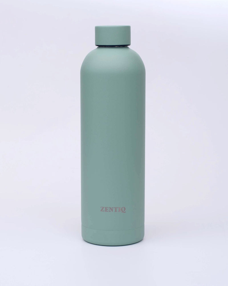 Isolierte Edelstahl Trinkflasche Grün für Sport Yoga Pilates und Alltag