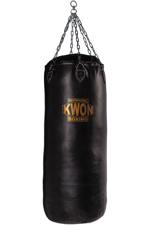 KWON® PROFESSIONAL BOXING Ledersandsack schwer 120 cm gefüllt – Produktansicht 1