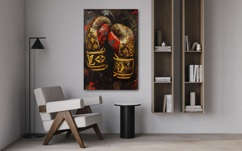Luxury Boxing Gloves - Pop Art Canvas Print (SimpleCanvas, 2025)