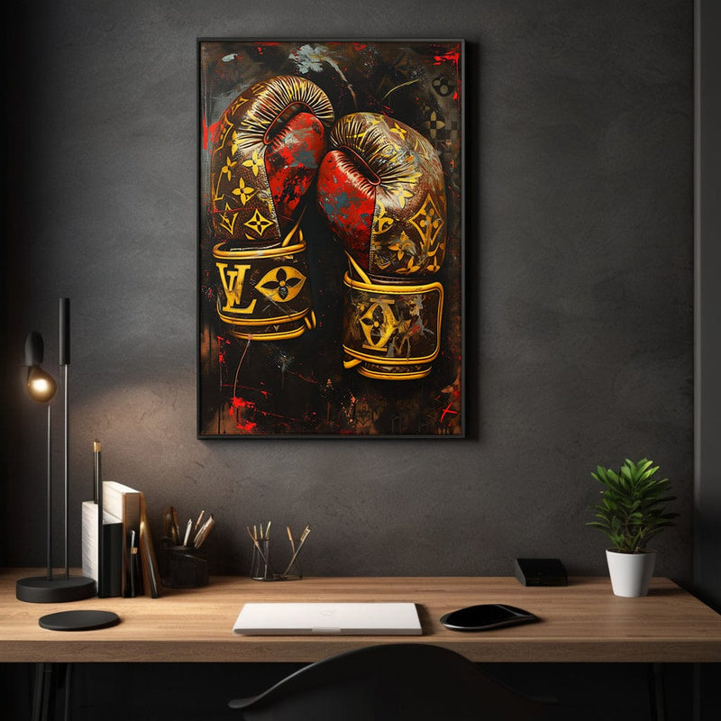 Luxury Boxing Gloves - Pop Art Canvas Print (SimpleCanvas, 2025)