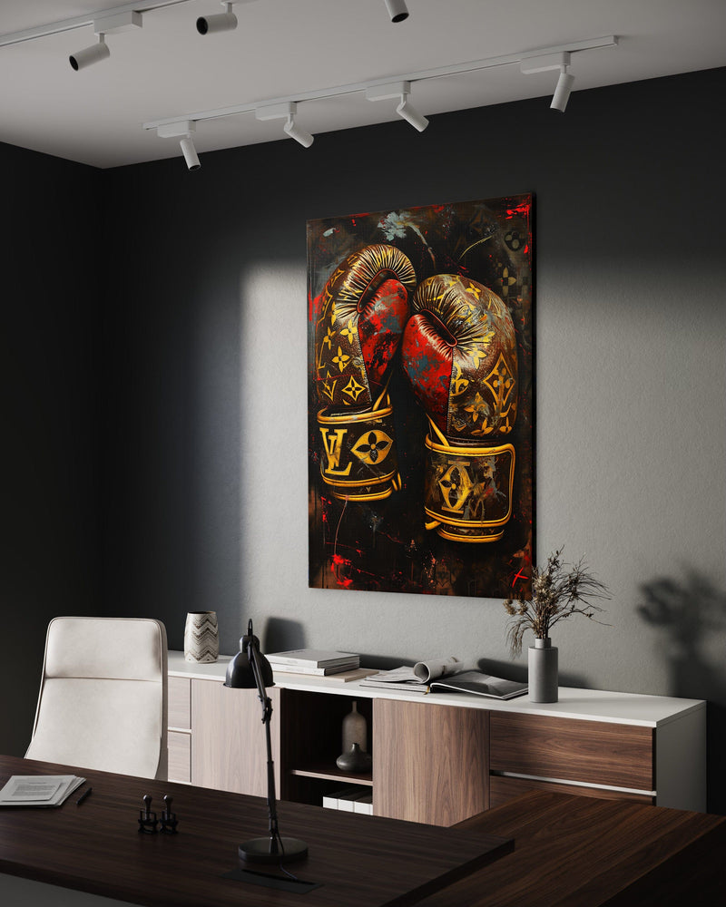 Luxury Boxing Gloves - Pop Art Canvas Print (SimpleCanvas, 2025)