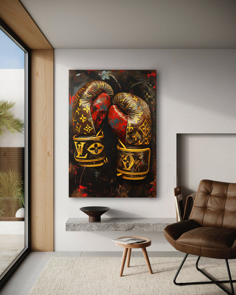 Luxury Boxing Gloves - Pop Art Canvas Print (SimpleCanvas, 2025)