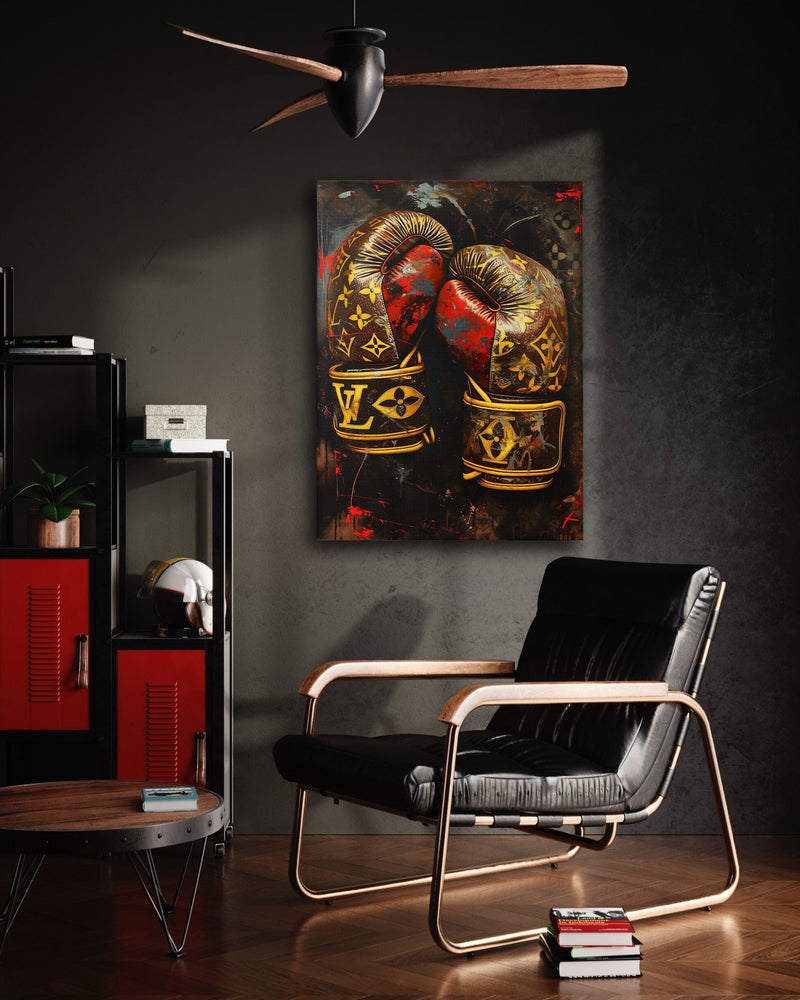 Luxury Boxing Gloves - Pop Art Canvas Print (SimpleCanvas, 2025)
