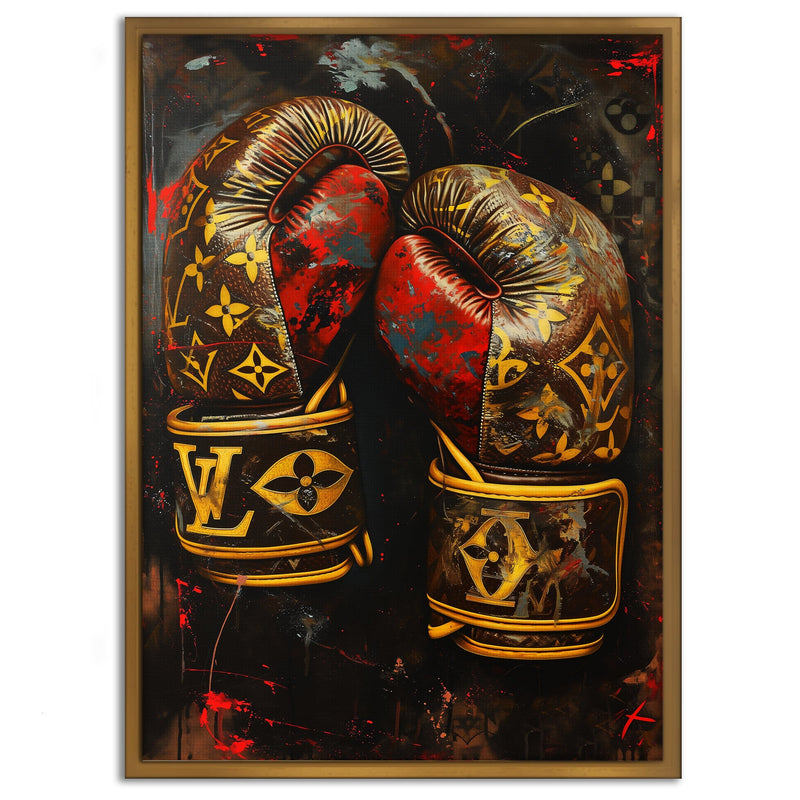 Luxury Boxing Gloves - Pop Art Canvas Print (SimpleCanvas, 2025)