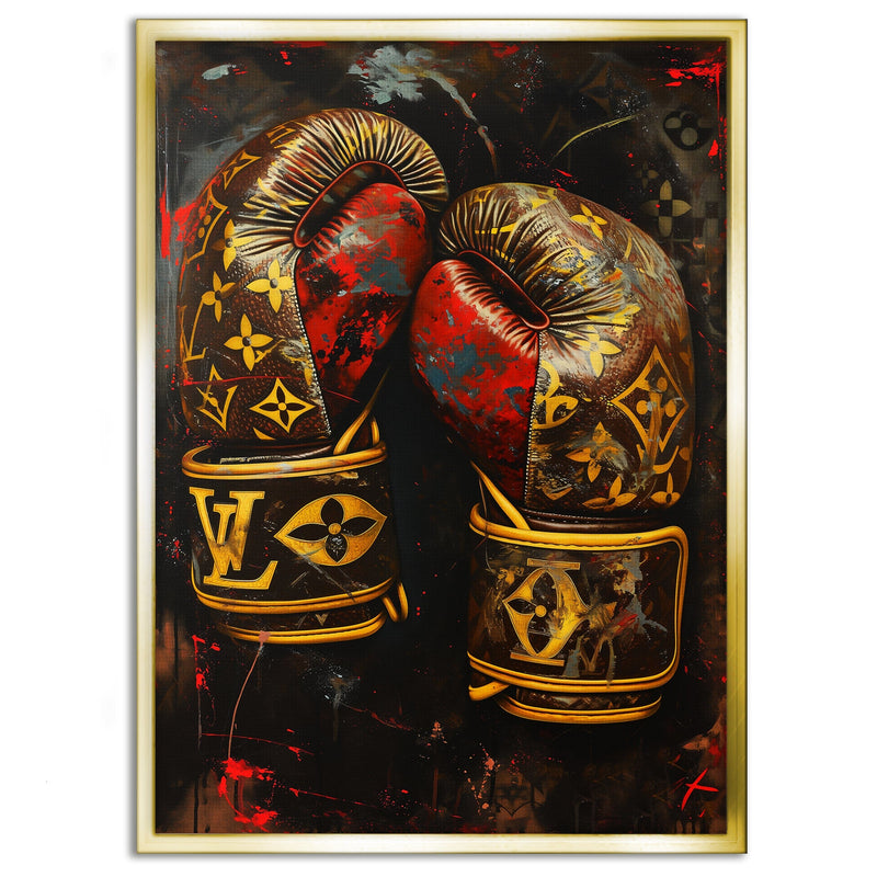 Luxury Boxing Gloves - Pop Art Canvas Print (SimpleCanvas, 2025)