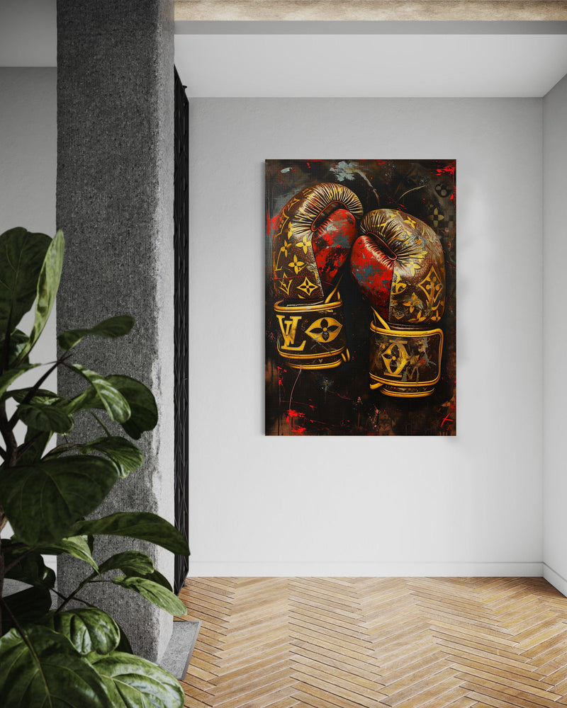 Luxury Boxing Gloves - Pop Art Canvas Print (SimpleCanvas, 2025)