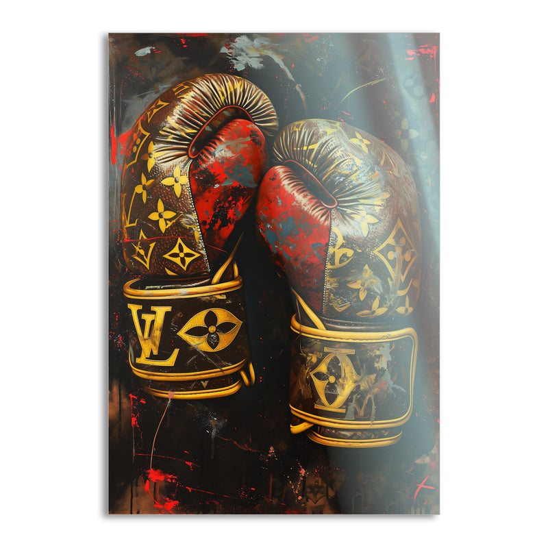 Luxury Boxing Gloves - Pop Art Canvas Print (SimpleCanvas, 2025)