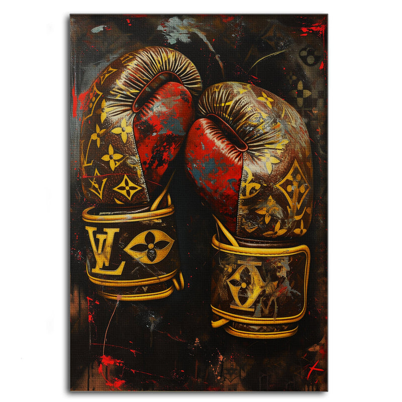 Luxury Boxing Gloves - Pop Art Canvas Print (SimpleCanvas, 2025)