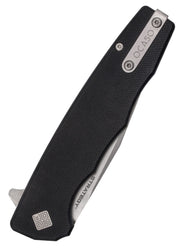 Satinierte Clip-Point-Klinge des Ocaso Strategy Einhandmessers