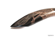 Gekrümmter Dulo-Dulo Palmstick aus Naturhorn von Fightwood