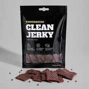 Powerhouse Clean Jerky PRIME PEPPER 60 g – proteinreiches Beef Jerky aus EU-Rindfleisch