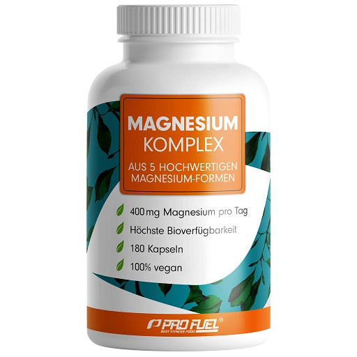 ProFuel Magnesium Komplex 180 Kapseln mit Magnesium Bisglycinat Malat und Citrat bei Fightwood