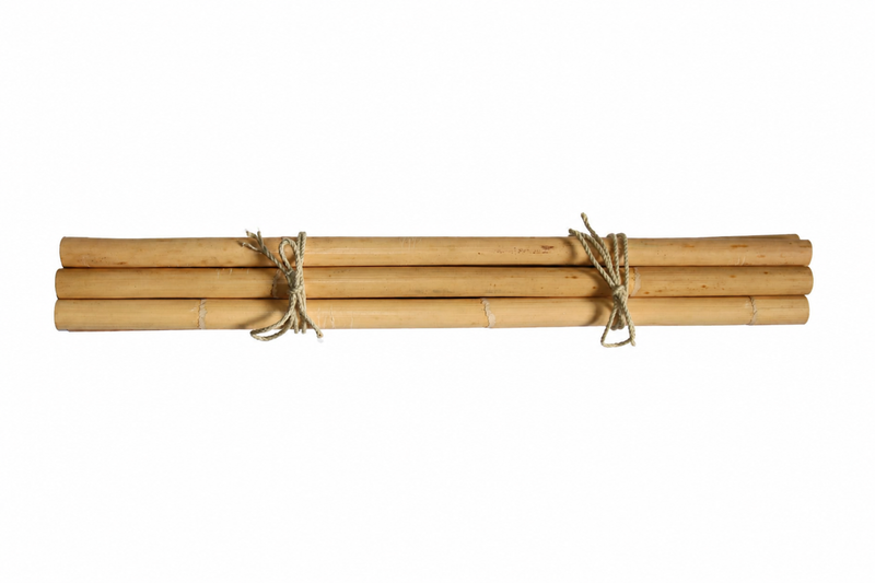 Rattanstöcke Set mit 6 Stück aus natürlichem Rattan mit Schale