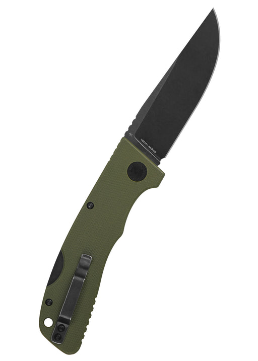 Schnitzel KVAR Zweihandmesser mit Blackwashed-Finish und Back-Lock Verriegelung