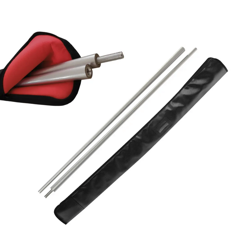 Set Bo-Stab Carbon/Graphit zerlegbar Silber inkl. schwarzer Tragetasche