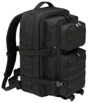US Cooper Rucksack Large 40 L Schwarz mit MOLLE und 15″ Laptopfach – Frontansicht