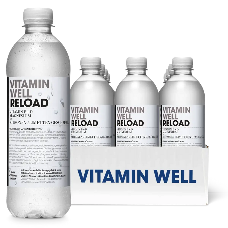 Vitamin Well Drink 12x500ml - ZERO Peach - SKU 172001-016