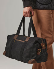 Gewachste Canvas-Reisetasche mit XL-Reißverschluss und Fronttasche