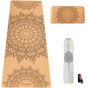 Yoga Set „Support“ – Nachhaltige Kork-Yogamatte mit Yoga-Pad für Gelenkschonung