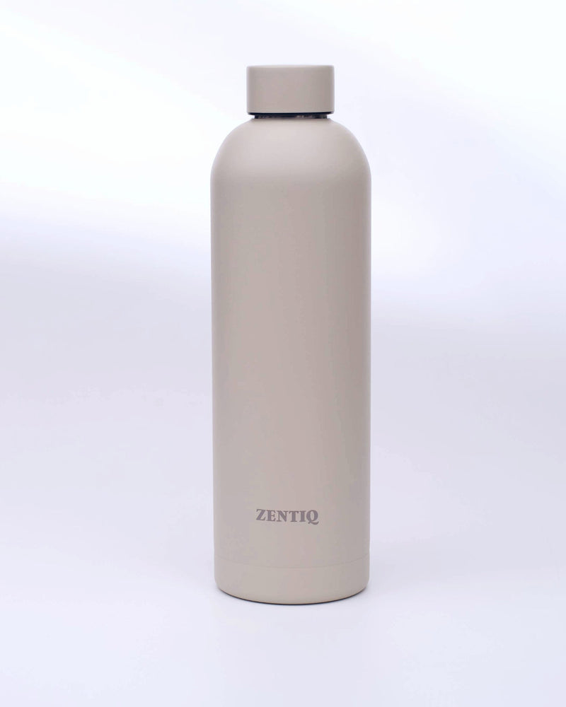 Zentiq isolierte Edelstahl Trinkflasche für Sport Yoga und Pilates